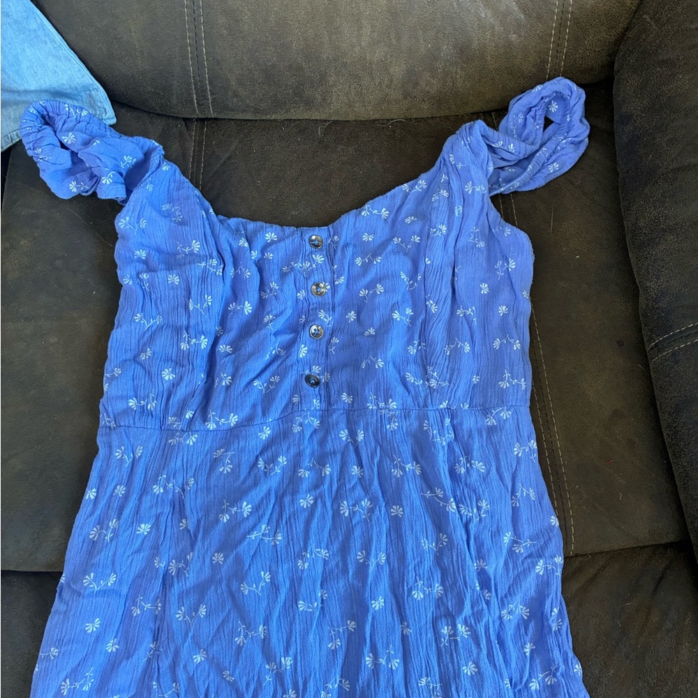Billabong Light Blue Textured Top